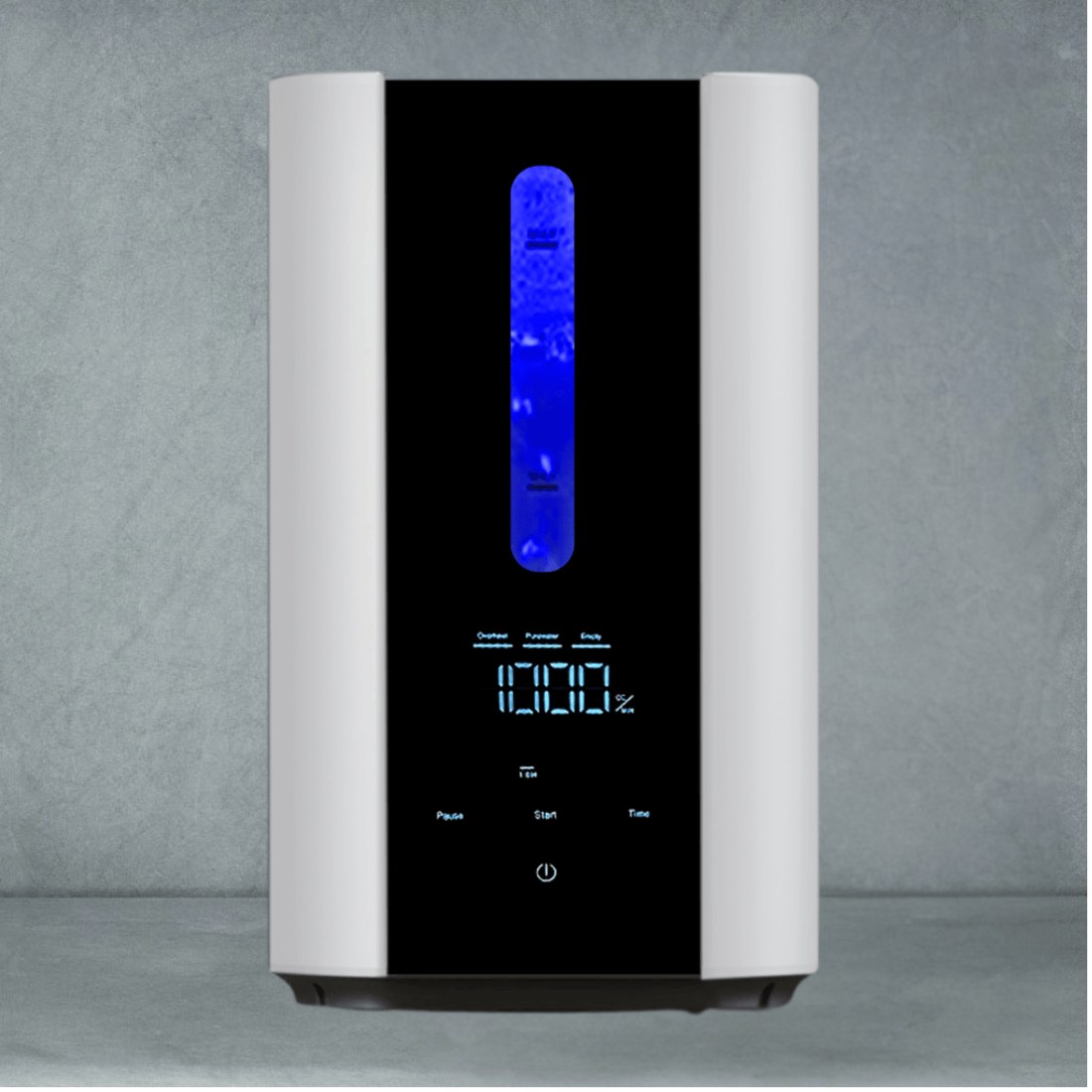 Homeco H2 Inhaler machine, front view showing the illuminated hydrogen chamber